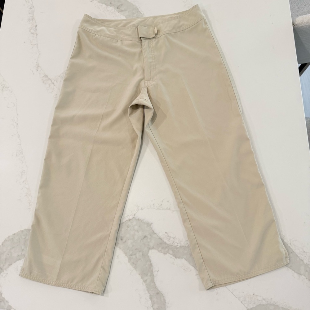Patagonia Kokawe Capri Pants Women’s 10 Beachwood Beige Gorpcore Hiking Outdoors